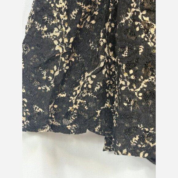 Boho Floral and Lace Midi Skirt With Soft Sparkle - Picture 8 of 8